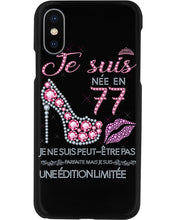Load image into Gallery viewer, Je Suis Nee En 77 Je Ne Suis Peut-Être Pas Birthday Gift For Grandma Phone case

