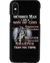 Load image into Gallery viewer, October Man Son Of God Birthday Meaningful Gift For Men Phone case
