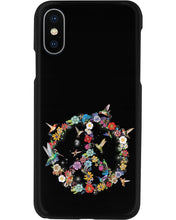 Load image into Gallery viewer, Hummingbird And Peace Sign Gift For Girls Phone case
