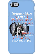Load image into Gallery viewer, October Man Son Of God Birthday Meaningful Gift For Men Phone case
