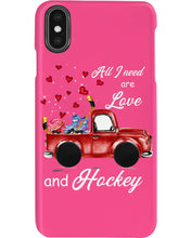 Load image into Gallery viewer, All I Need Are Love And Hockey Gift For Hockey Players Phone case
