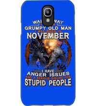 Load image into Gallery viewer, Walk Away I Am A Grumpy Old Man Who Was Born In November Birthday Gift Phone case
