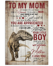 Load image into Gallery viewer, Son Gift For Mom You'll Always Be My Loving Mother Vertical Poster
