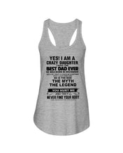 Load image into Gallery viewer, A Spoiled Daughter Of A     Best Daddy Ever For Birthday Gift Ladies Flowy Tank
