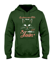 Load image into Gallery viewer, Lé Dames Aux Thats Vrais Sont Nées En   Juin For Birthday Gift Hoodie
