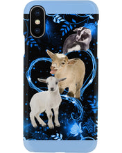 Load image into Gallery viewer, Lovely Phone Case Twinkling Blue Heart Gift For Goat Lovers Phone case
