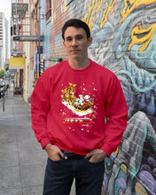 Load image into Gallery viewer, Baseball Xmas Sleigh Loading Gift For Baseball Lovers Sweatshirt
