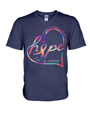 Load image into Gallery viewer, Hope For A Cure Multiple Sclerosis Awareness Guys V-Neck
