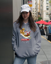Load image into Gallery viewer, Baseball Xmas Sleigh Loading Gift For Baseball Lovers Hoodie
