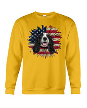 Load image into Gallery viewer, English Cocker Spaniel US Sunflower Gift For Dog Lovers Sweatshirt
