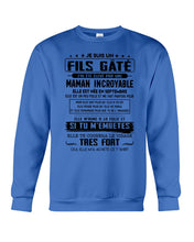 Load image into Gallery viewer, Fils Gâté J'ai Été Élevé PẢ Une Maman Incroyable En Septembre Sweatshirt
