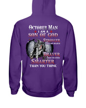 Load image into Gallery viewer, October Man Son Of God Birthday Meaningful Gift For Men Hoodie
