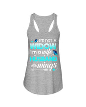 Load image into Gallery viewer, I'm A Wife Husband With Wings Trending Ladies Flowy Tank
