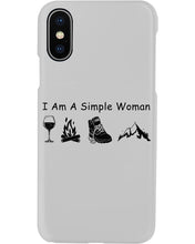 Load image into Gallery viewer, Simple Woman Loves Wine Camping Shoes And Climbing Phone case
