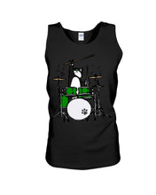 Load image into Gallery viewer, Funny Cat Playing Drums Great Gift For Cat Lovers Unisex Tank Top
