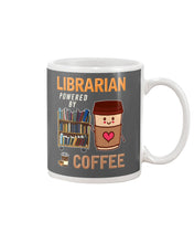 Load image into Gallery viewer, Librarian Powered By Coffee  Custom Design For Book Lovers Mug
