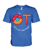 Load image into Gallery viewer, Gift For Occupational Therapist Let's Get Functional Guys V-Neck
