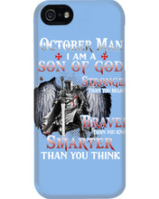 Load image into Gallery viewer, October Man Son Of God Birthday Meaningful Gift For Men Phone case
