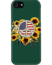 Load image into Gallery viewer, Peace Sign Sunflower Birthday Gift For Girls Phone case
