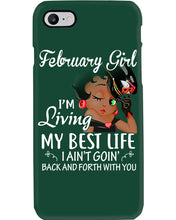 Load image into Gallery viewer, Betty Boop February Girl Living My Best Life Birthday Meaningful Gift Phone case
