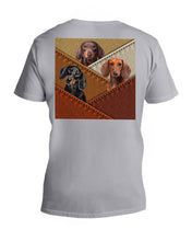 Load image into Gallery viewer, Three Cute Shih Tzu In Bag Gift For Dog Lovers Guys V-Neck
