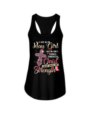 Load image into Gallery viewer, Birthday Gift For May Girl Who Can Do All Things Through Christ Ladies Flowy Tank
