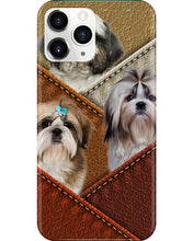 Load image into Gallery viewer, Three Cute Shih Tzu In Bag Gift For Dog Lovers Phone case
