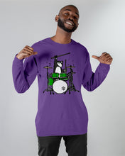 Load image into Gallery viewer, Funny Cat Playing Drums Great Gift For Cat Lovers Unisex Long Sleeve
