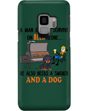 Load image into Gallery viewer, A Man Loves Beer And Dachshund Gift For Dog Lovers Phone case
