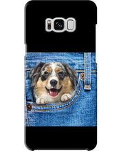Load image into Gallery viewer, Australian Shepherd In Denim Pocket Gift For Dog Lovers Phone case
