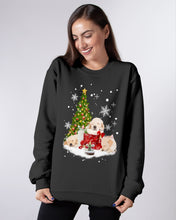 Load image into Gallery viewer, Funny Golden Retrievers Sleep In Red Boots Gift For Dog Lovers Sweatshirt
