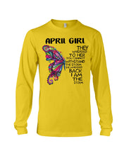 Load image into Gallery viewer, Birthday Gift For April Girl They Whispered To Her - I'm The Storm Unisex Long Sleeve
