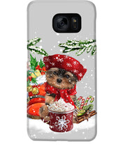 Load image into Gallery viewer, Yorkshire Terrier Loves Drinking Hot Latte Gift For Dog Lovers Phone case
