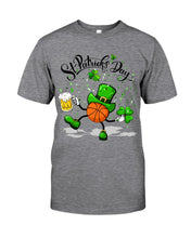 Load image into Gallery viewer, Basketball Saint Patrick's Day Gift For Basketball Lovers Guys Tee
