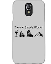 Load image into Gallery viewer, Simple Woman Loves Wine Camping Shoes And Climbing Phone case
