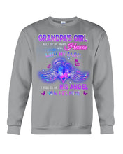 Load image into Gallery viewer, Wings Gift For Angel Grandpa Half Of My Heart Is In Heaven Sweatshirt
