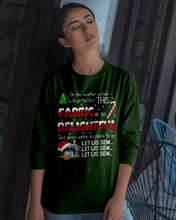 Load image into Gallery viewer, Weather Outside Frightful Sewing Let Us Sew Unisex Long Sleeve
