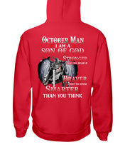 Load image into Gallery viewer, October Man Son Of God Birthday Meaningful Gift For Men Hoodie
