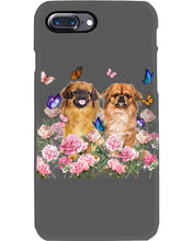 Load image into Gallery viewer, Pekingese With Peonies Gift For Dog Lovers Phone case
