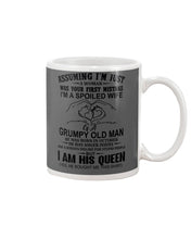 Load image into Gallery viewer, A Spoiled Wife Of An October Grumpy Old Man Birthday Meaningful Gift Mug
