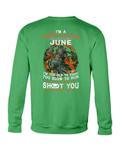 Load image into Gallery viewer, Grumpy Old Man June Too Slow To Run Birthday Meaningful Gift Sweatshirt
