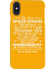 Load image into Gallery viewer, Shes Stubborn Messy And A Brat At Times Black Gift For Husband Phone case

