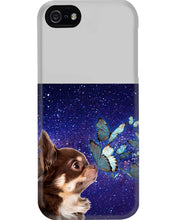 Load image into Gallery viewer, Chihuahua Blue Butterflies Sky Gift For Dog Lovers Phone case
