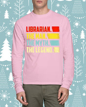 Load image into Gallery viewer, Vintage Funny Librarian The Man The Myth The Legend Gift For Friends Unisex Long Sleeve
