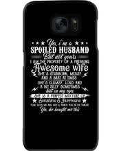 Load image into Gallery viewer, Shes Stubborn Messy And A Brat At Times Black Gift For Husband Phone case
