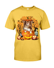 Load image into Gallery viewer, Chihuahua Book Pumpkin Halloween Gift For Dog Lovers Guys Tee
