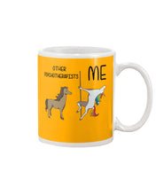 Load image into Gallery viewer, Funny Difference Between Me And Other Psychotherapists Unicorn And Horse Mug
