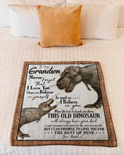 Load image into Gallery viewer, I Hope You Believe In Yourself Gift For Grandson Fleece Blanket
