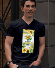 Load image into Gallery viewer, Someone With Childhood Cancer Lights Up My Whole World Trending Guys V-Neck
