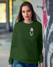 Load image into Gallery viewer, Cat In Your Front Pocket Great Gift For Cat Lovers Sweatshirt
